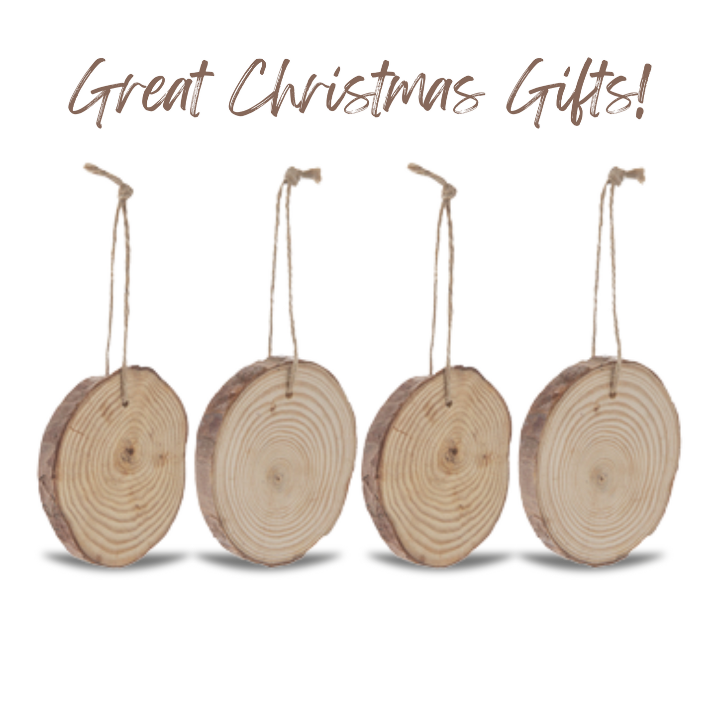 Custom Mini Base Wood Slices (Christmas Ornaments)