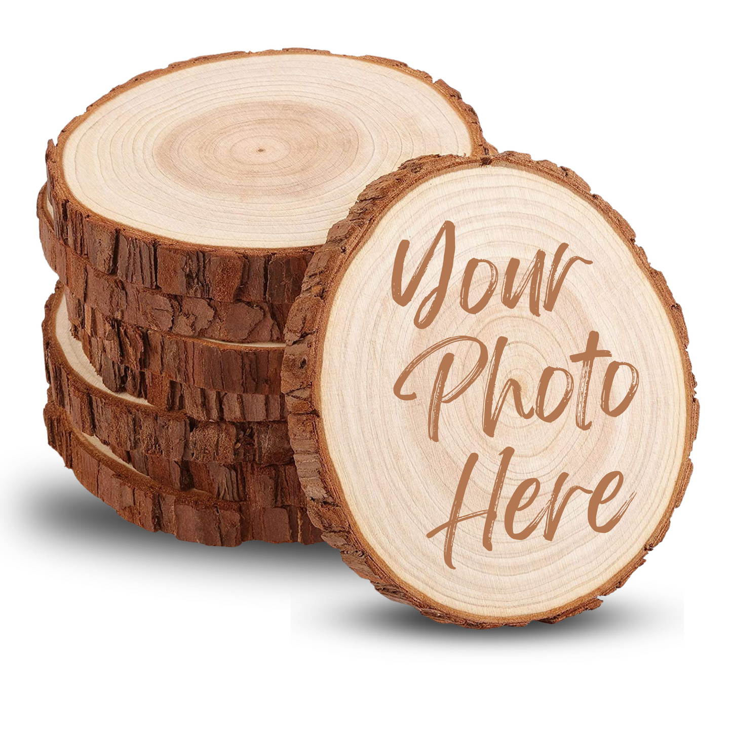 Custom Mini Base Wood Slices (Christmas Ornaments)