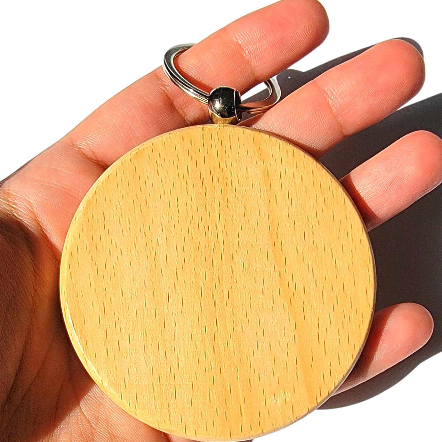 3" Wooden Keychain