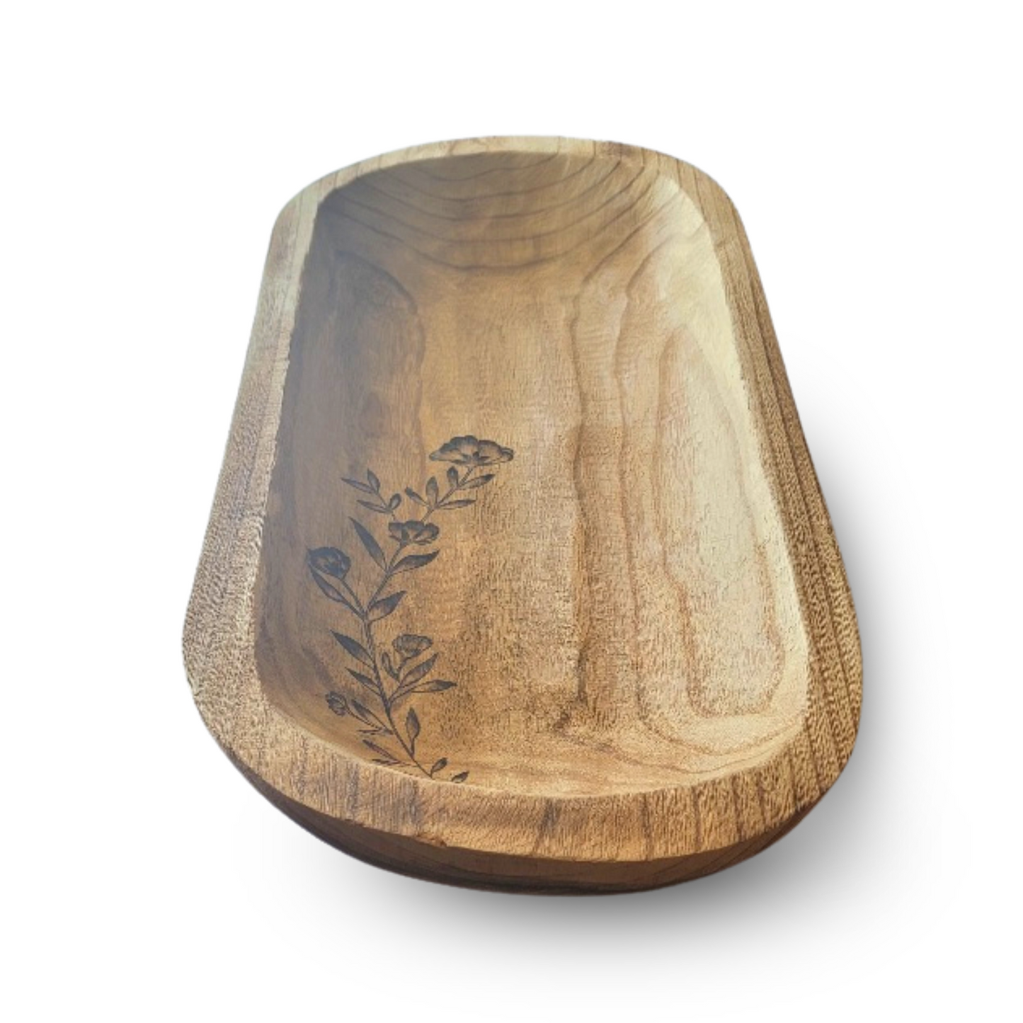 Wood burned long Acacias Bowl